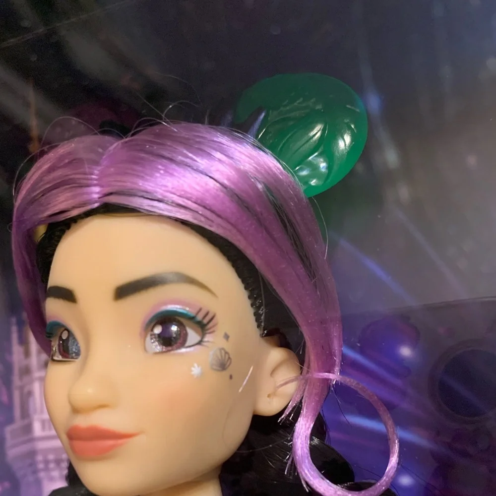 Disney Ariel Doll in Purple and Black Ensemble - Picture 7 of 14